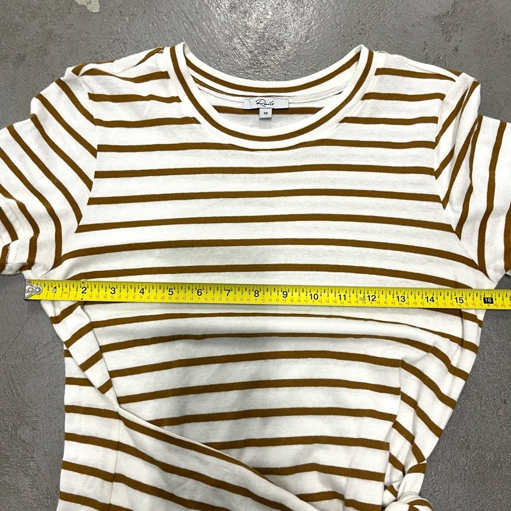 Women’s‎ Rails Edie Stripe Cotton Jersey Wrap T-Shirt Mini Dress sz XS casual - Picture 9 of 10